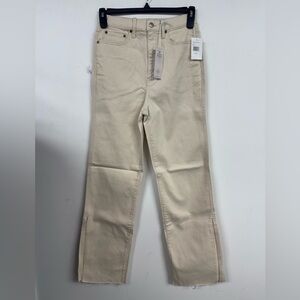 Cream Flare & Wide Leg Jeans